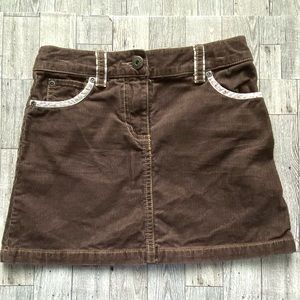Mini Boden Brown Corduroy Skirt